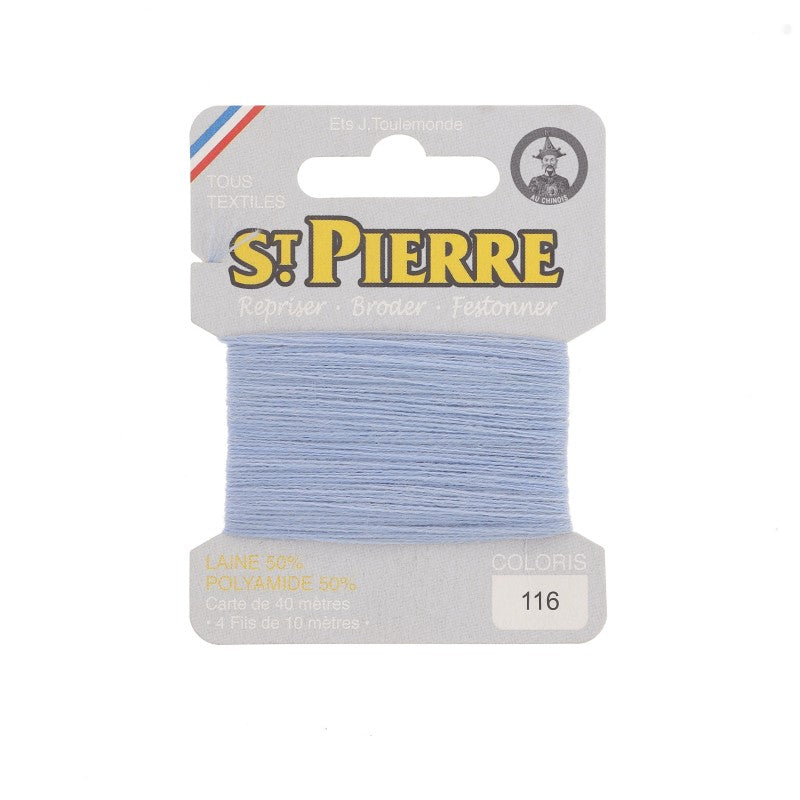 Fil à repriser en laine carte de 10m SAINT PIERRE