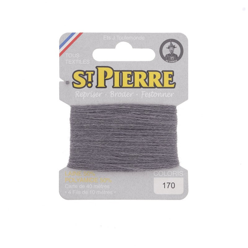 Fil à repriser en laine carte de 10m SAINT PIERRE