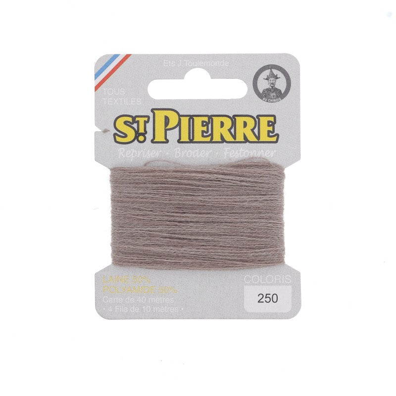 Fil à repriser en laine carte de 10m SAINT PIERRE