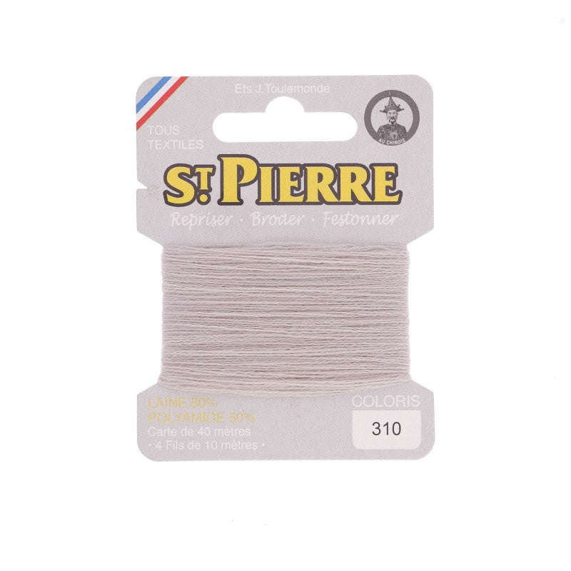 Fil à repriser en laine carte de 10m SAINT PIERRE