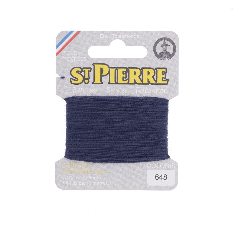 Fil à repriser en laine carte de 10m SAINT PIERRE
