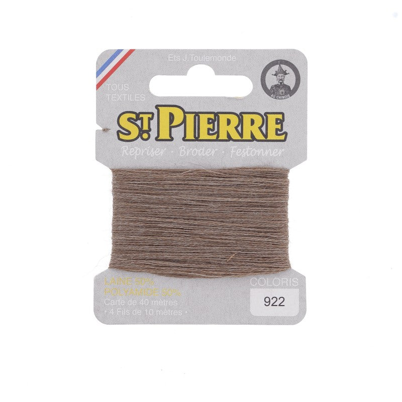 Fil à repriser en laine carte de 10m SAINT PIERRE