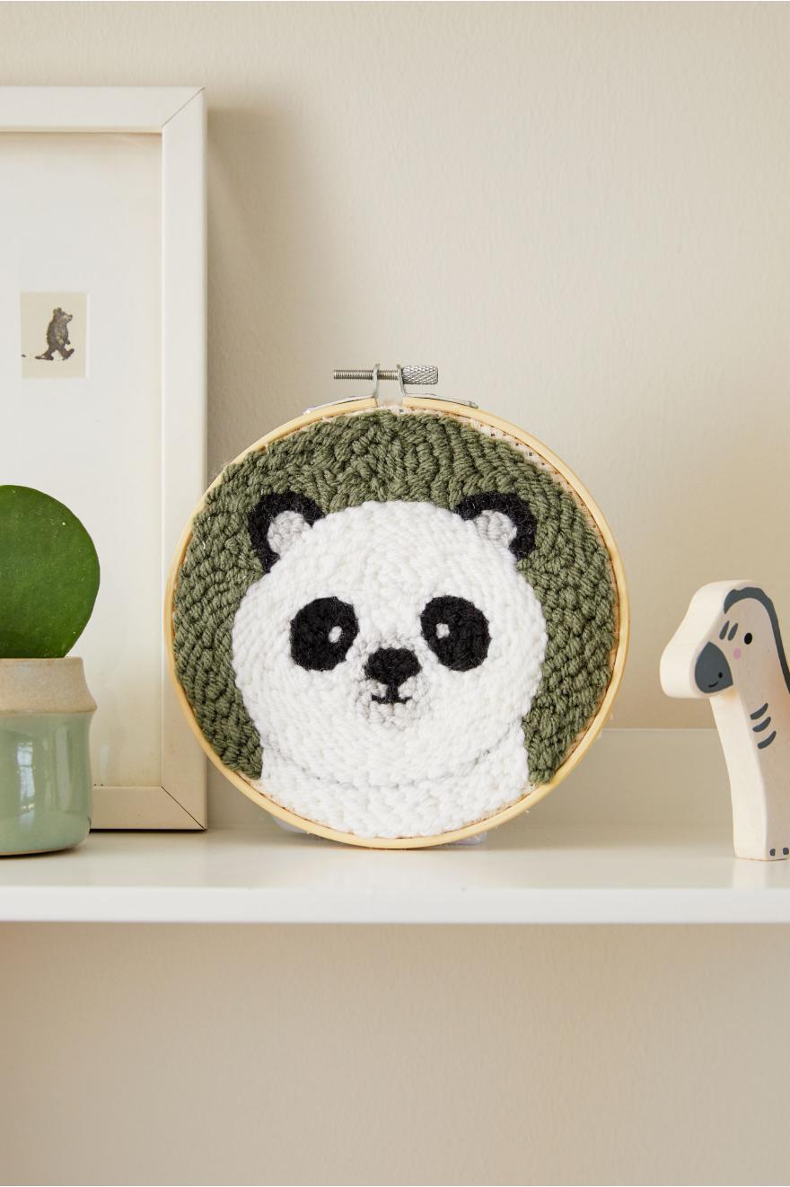 Kit Punch Needle Bébé panda DMC