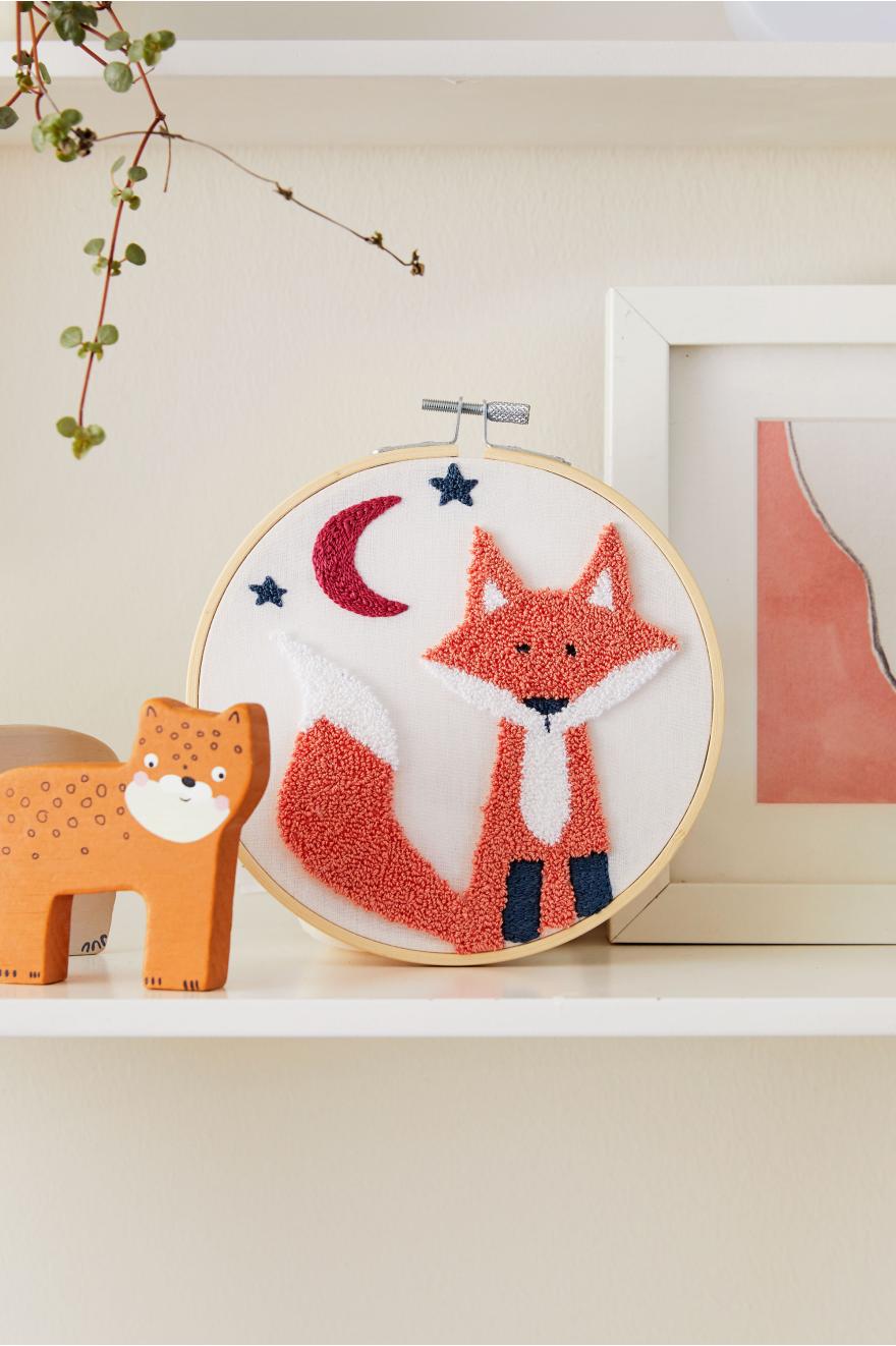 Kit Punch Needle Fox le renard DMC