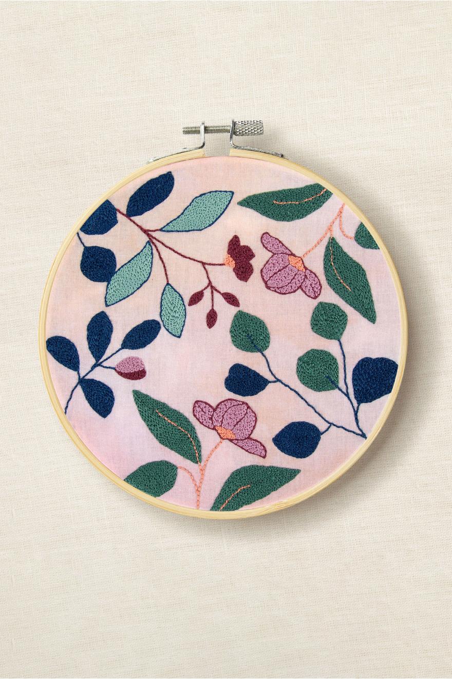 Kit Punch needle Fleurs tropicales de Nathalie Weinzaepflen DMC
