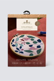 Kit Punch needle Fleurs tropicales de Nathalie Weinzaepflen DMC